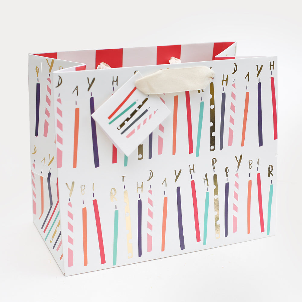 Foil Candles Gift Bag - Landscape