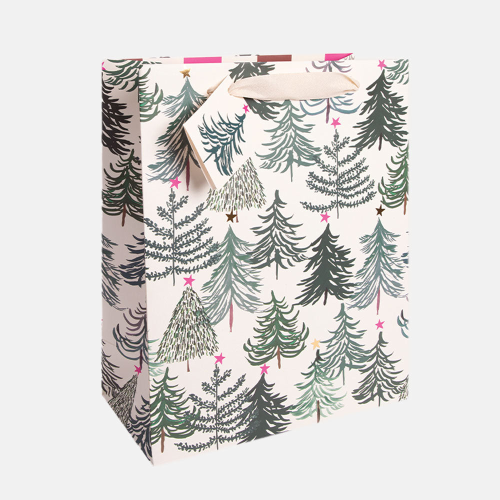 Painted Trees Large Christmas Gift Bag