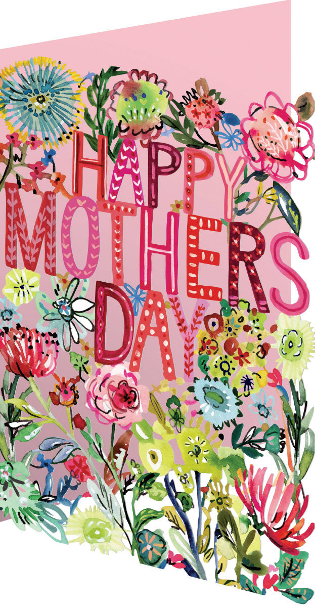 Mother's Day in Bloom Lasercut Card single