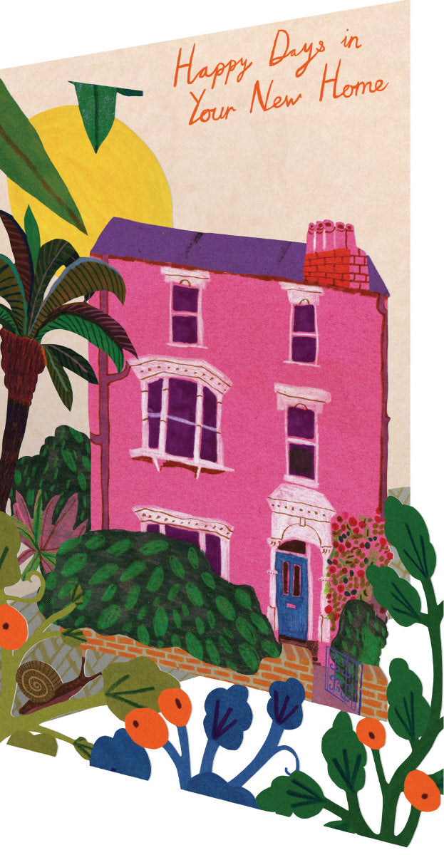 Happy Days In Your New Home Lasercut Card