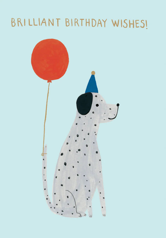 Spotted Dog Birthday Card Petite