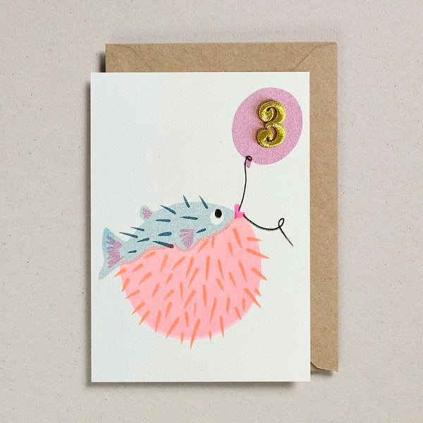 Confetti Pets Cards - Pufferfish Age 3