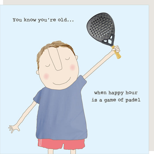 Padel Birthday Card
