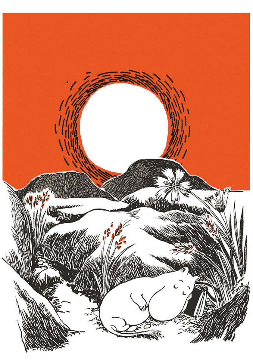 Sleeping Moomin Letterpress Card
