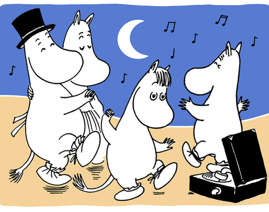 Moonlight Beach Party Moomin Letterpress Cards