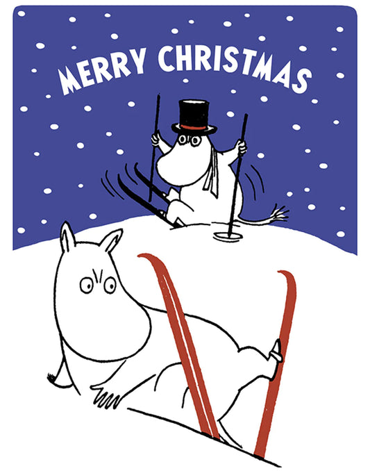 Moomin Ski Letterpress Christmas