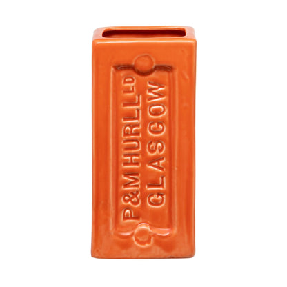 Glasgow Brick Vase - Orange