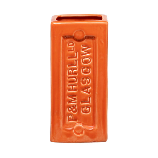Glasgow Brick Vase - Orange