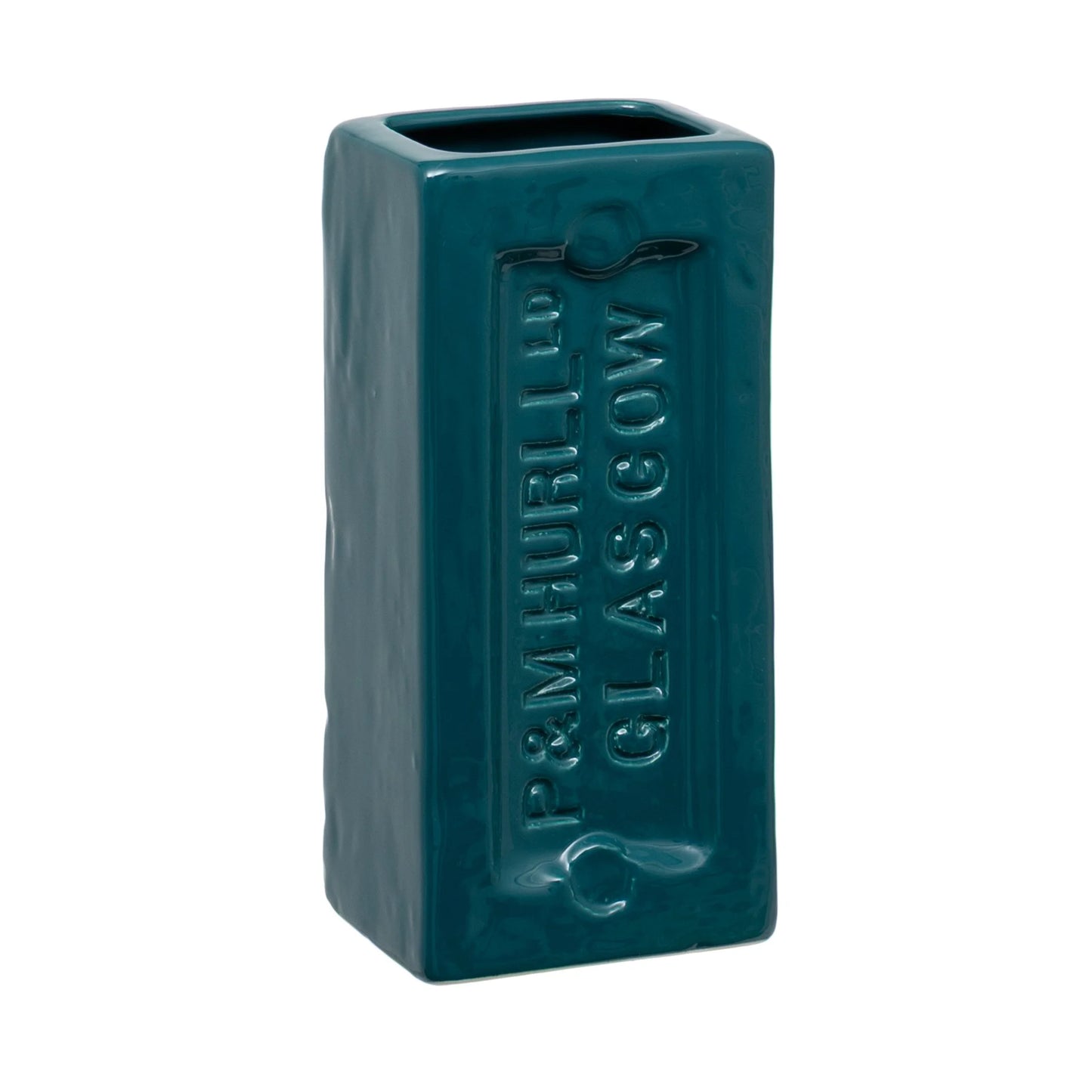 Glasgow Brick Vase - Teal