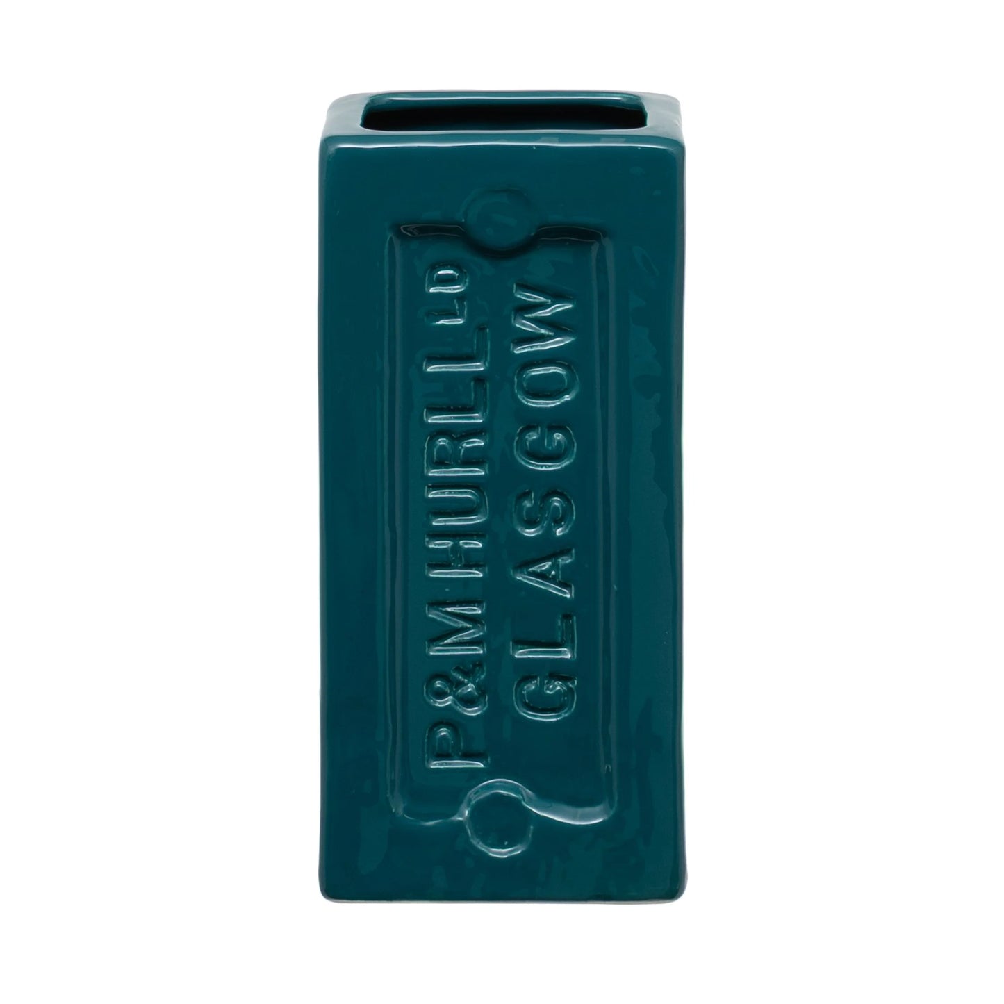 Glasgow Brick Vase - Teal