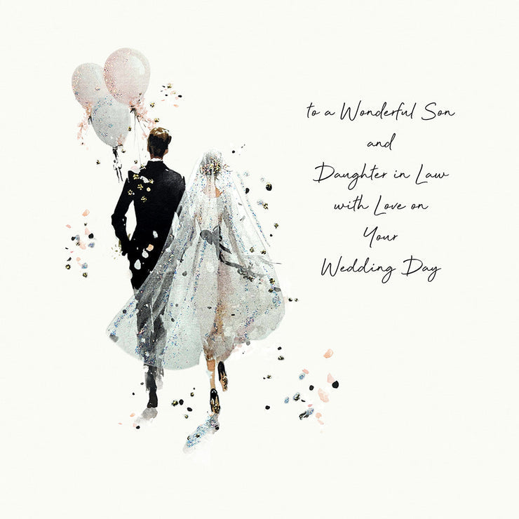 Gatsby's Wedding To A Wonderful Son And Daughter-In-Law, With Love On Your Wedding Day