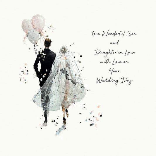 Gatsby's Wedding To A Wonderful Son And Daughter-In-Law, With Love On Your Wedding Day