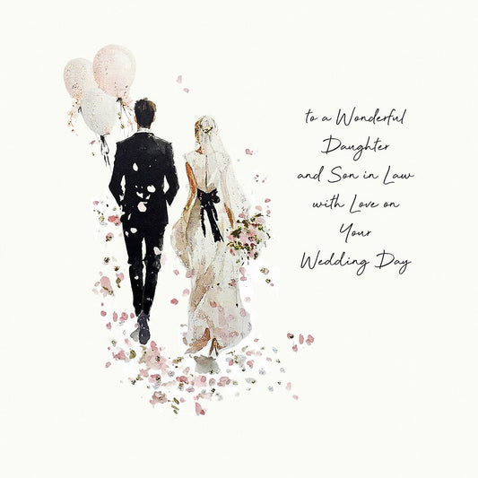 Gatsby's Wedding To a Wonderful Daughter and Son-in-Law With love On Your Wedding Day