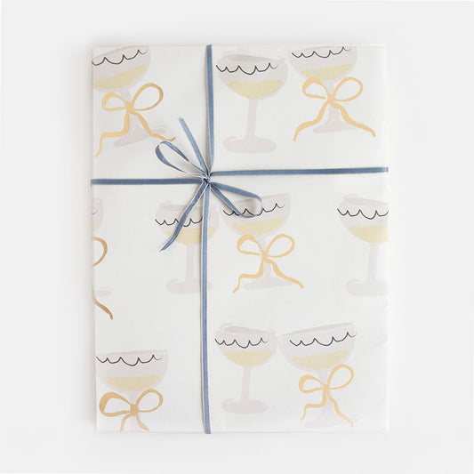 Champagne Glasses Wrapping Paper