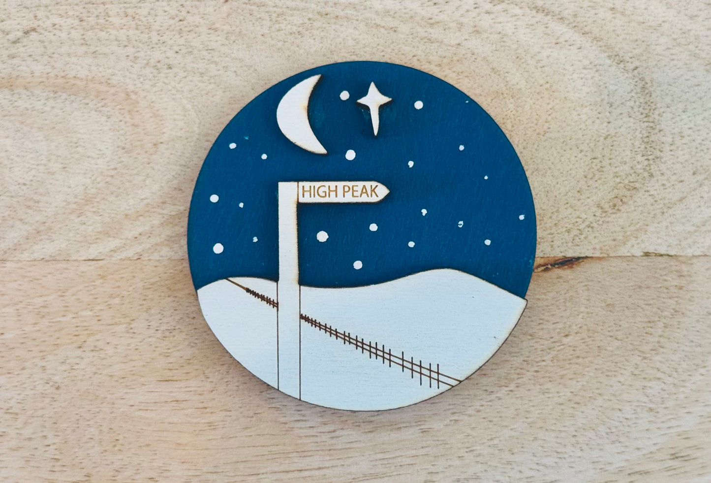 Night Sky Large Signpost Magnet - High Peak