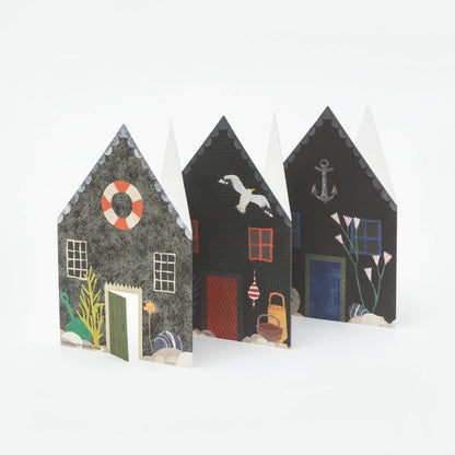 Fisherman's Huts Concertina Card