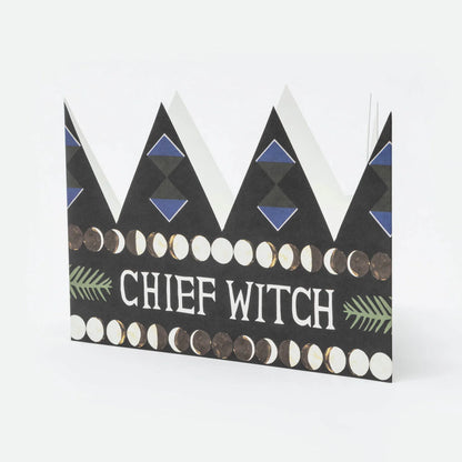 Chief Witch Card - Party Hat