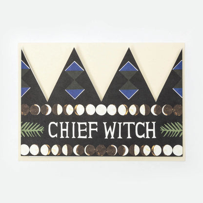 Chief Witch Card - Party Hat