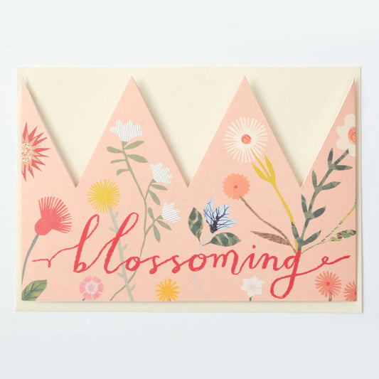 Blossoming Card - Party Hat