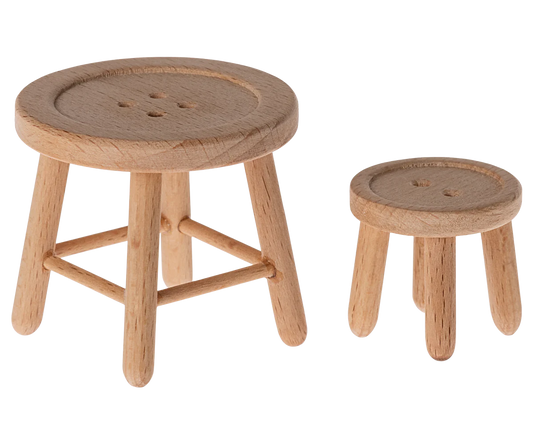 Maileg Table and Stool Set, Mouse