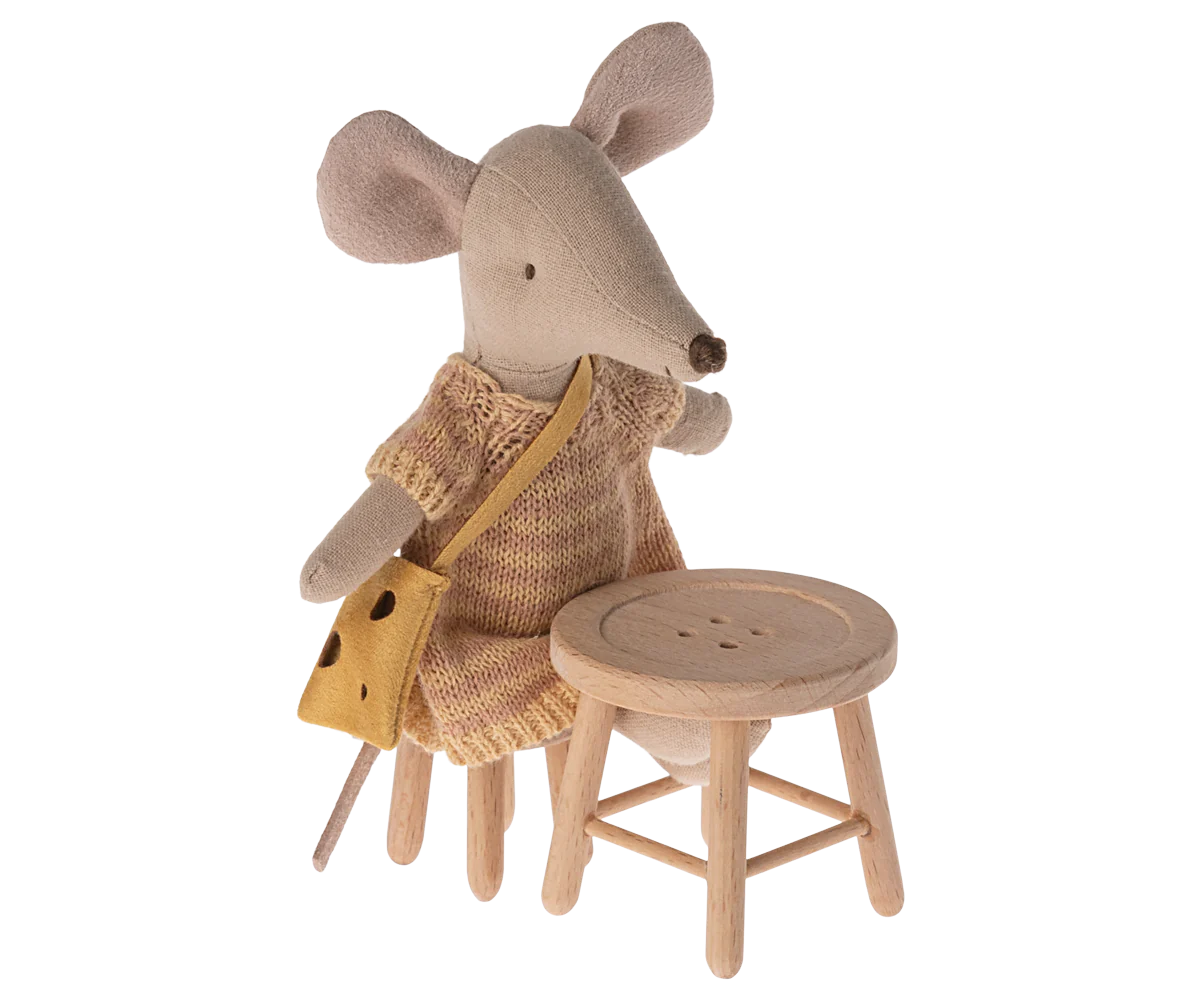 Maileg Table and Stool Set, Mouse