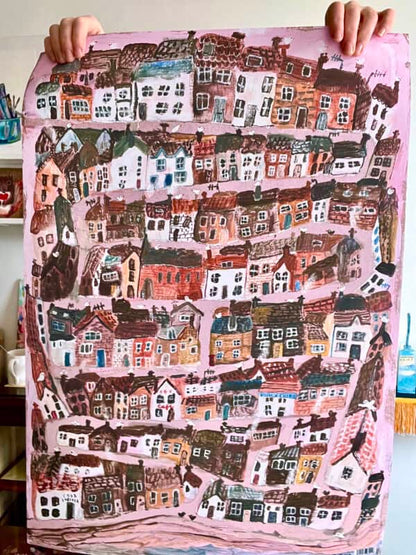 Little Houses Gift Wrap