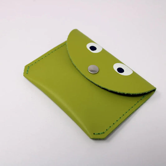 Mini Money Googly Eye Purse - Apple Green