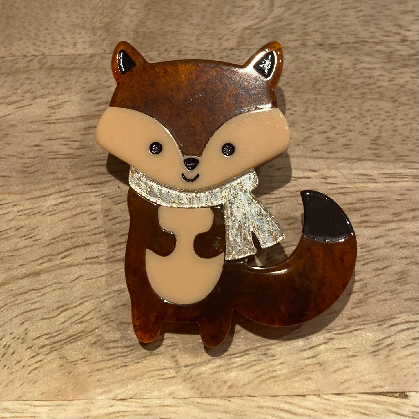 Fox Resin Brooch