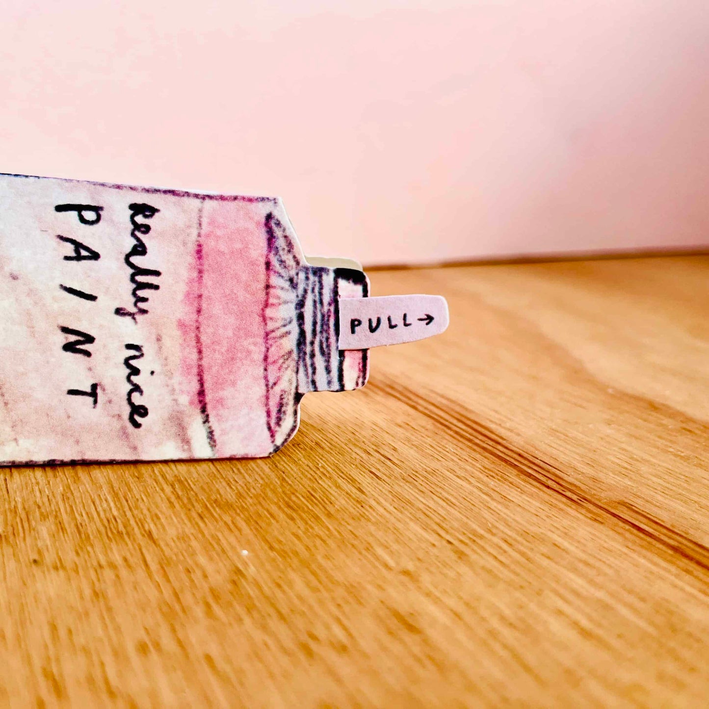 PINK PAINT BIRTHDAY CARD