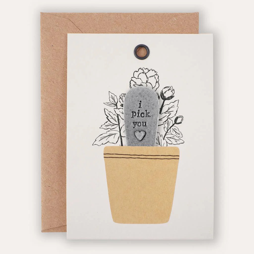 'I Pick You' Envelope Plant Marker