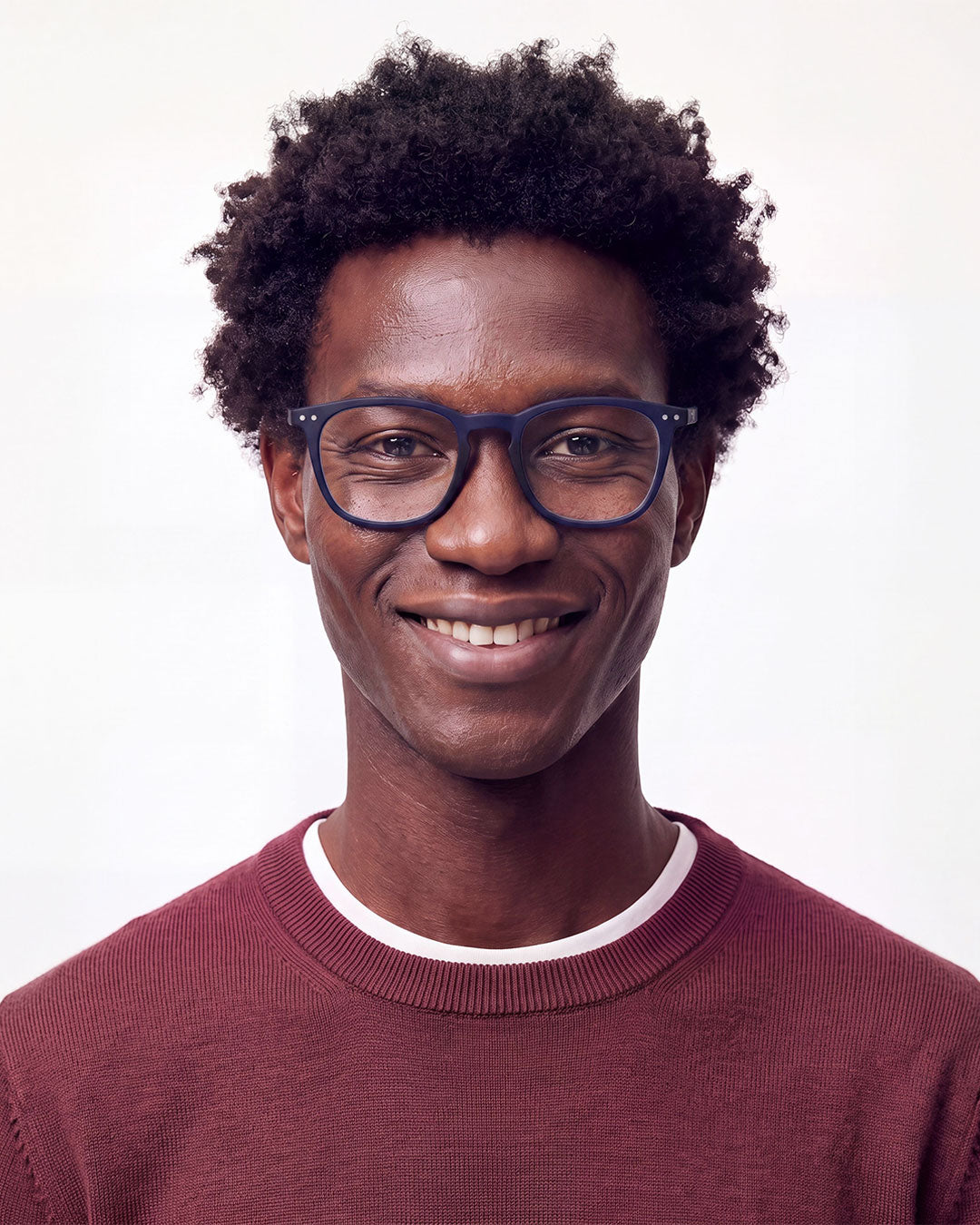Unisex Reading Glasses - Style E - Midnight Blue +1
