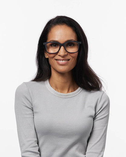 Unisex Reading Glasses - Style L  - Midnight Blue +2