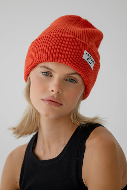 Arctic Fox Recycled Bottle Beanie - Sunkissed Coral