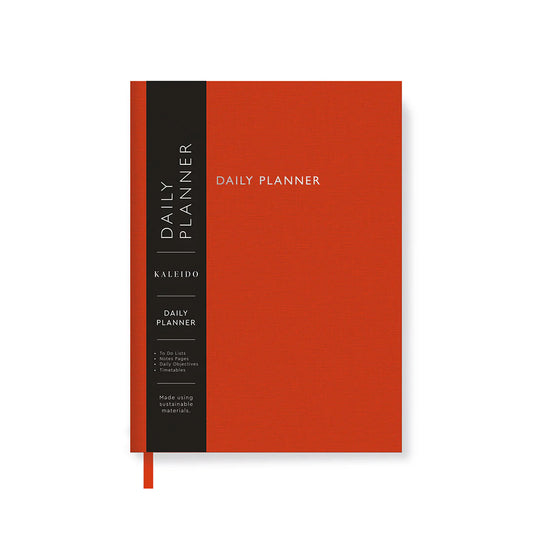 Orange Fabric Daily Planner A5