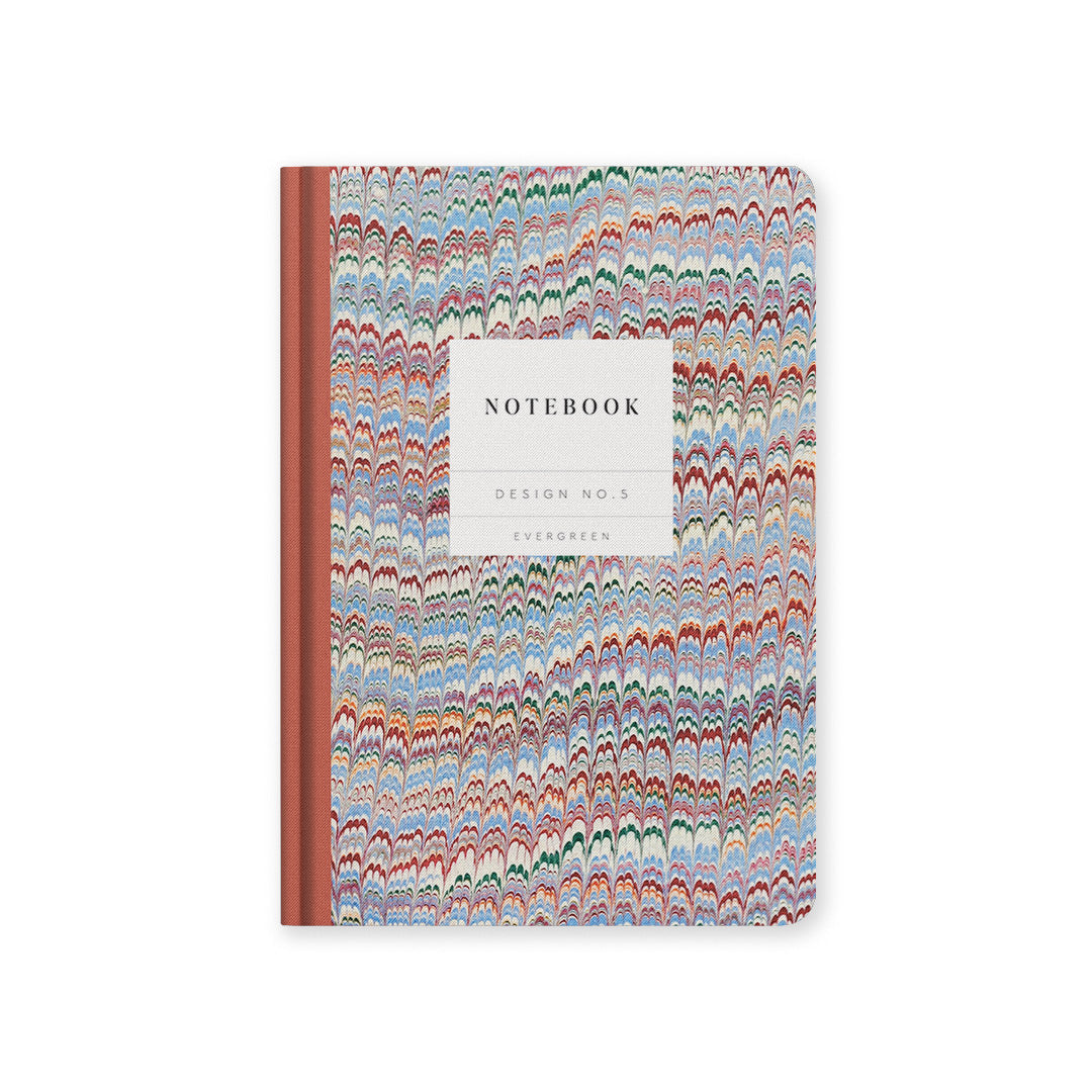Design No.5 Marble Stripes Hardback Notebook (A5)