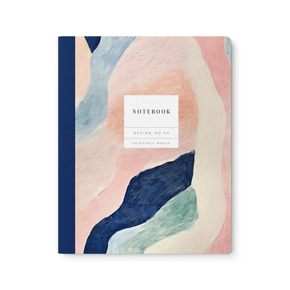 Painterly Waves Kaleido Excercise Book Notebook