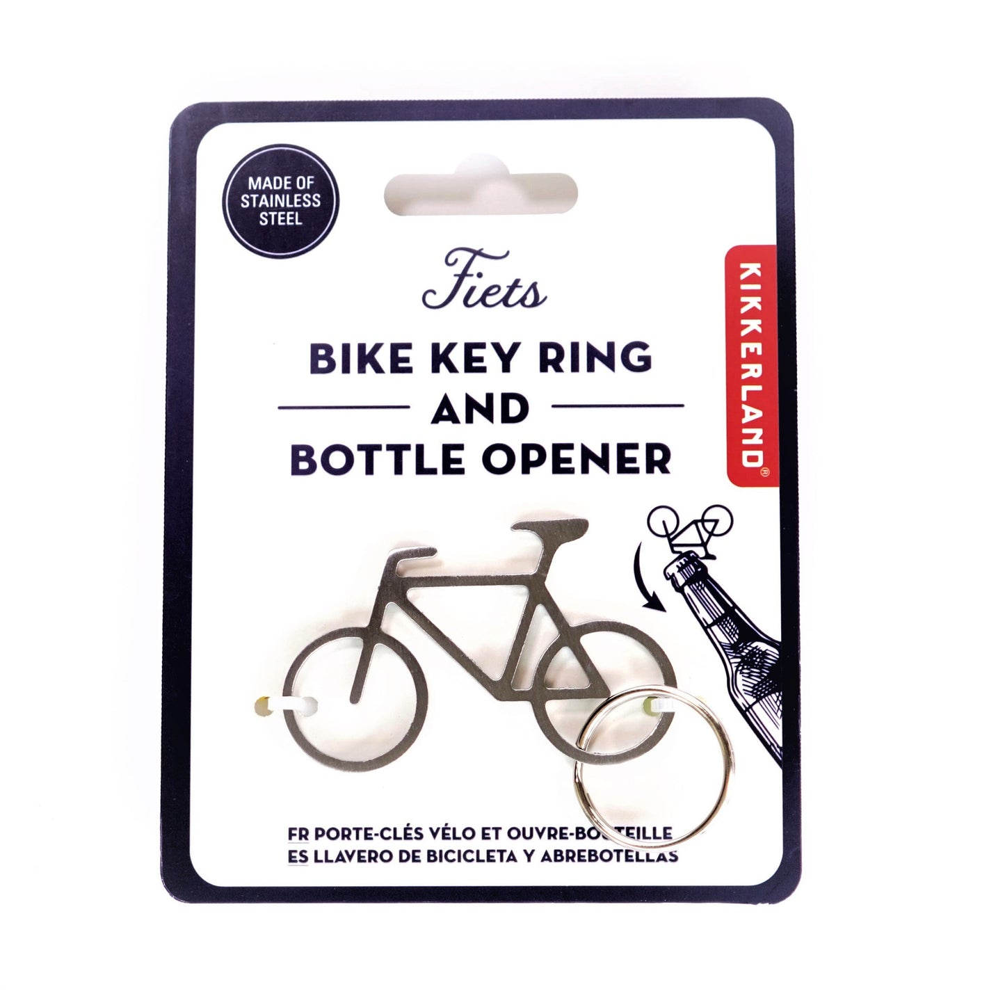Metal Bike Key Ring and Bottle Opener