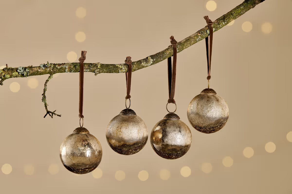 Konara Bauble - Gold Crackle