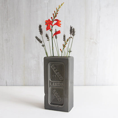 Leeds Brick Vase - Grey