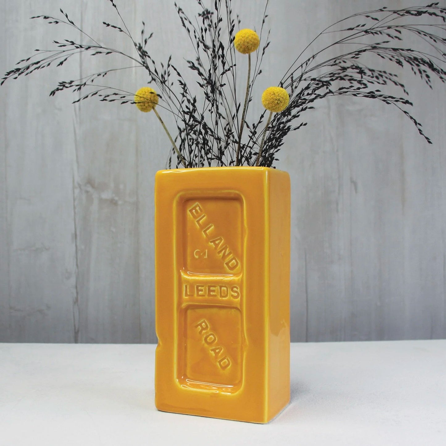 Leeds Brick Vase - Yellow