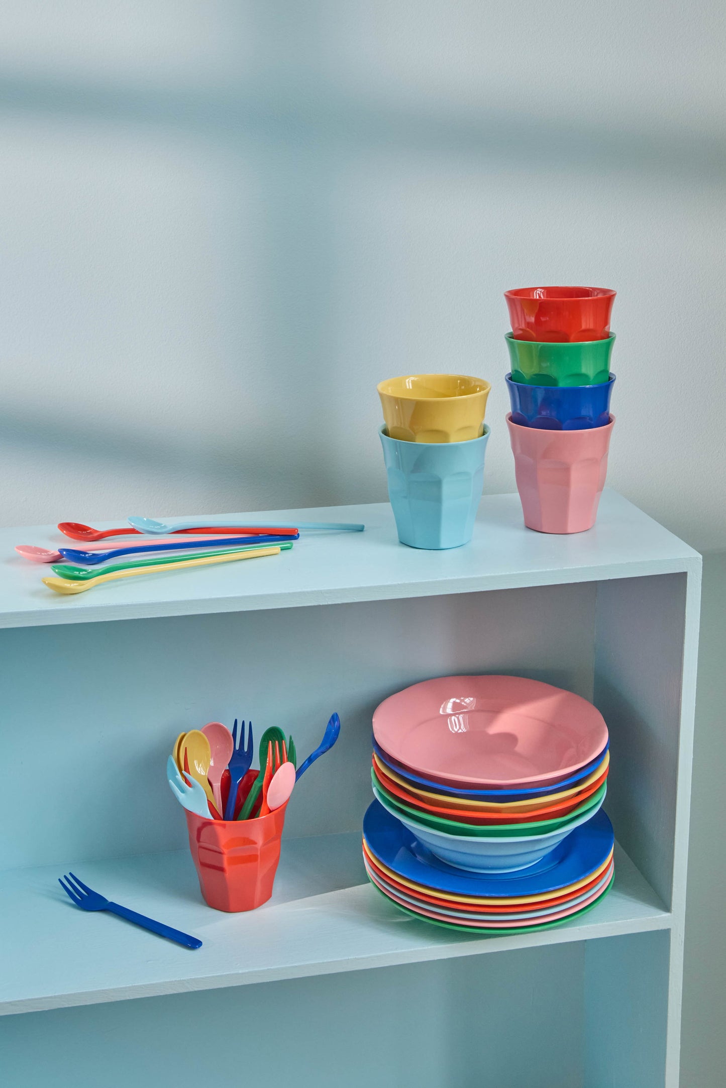 Melamine Tea Spoons - Solid Colours - Set of 6