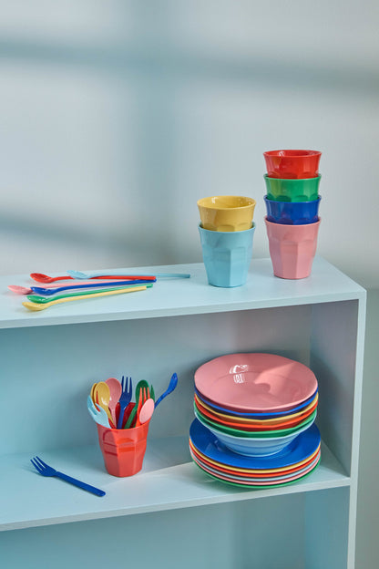 Melamine Tea Spoons - Solid Colours - Set of 6