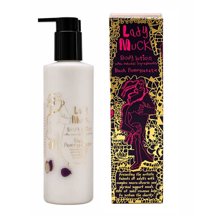 Lady Muck Design Body Lotion with Black Pomegranate