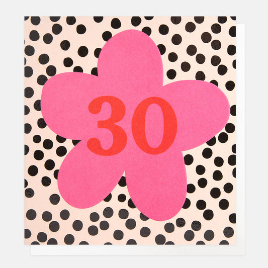 30 Pink Flower on Spots