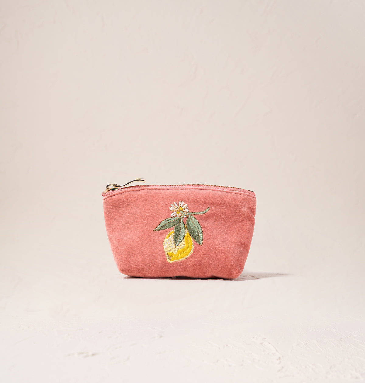 Lemon Blossom Coin Purse - Coral