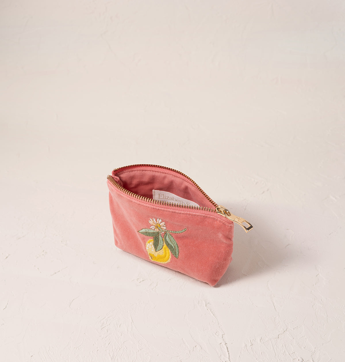 Lemon Blossom Coin Purse - Coral
