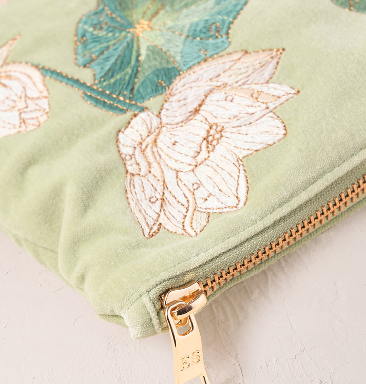 Lotus Rich Celadon Everyday Pouch