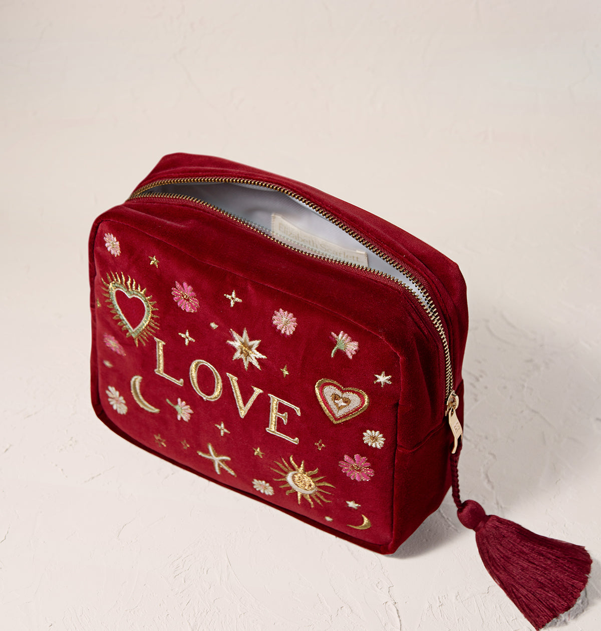 Sacred Heart Wash Bag Rouge Velvet
