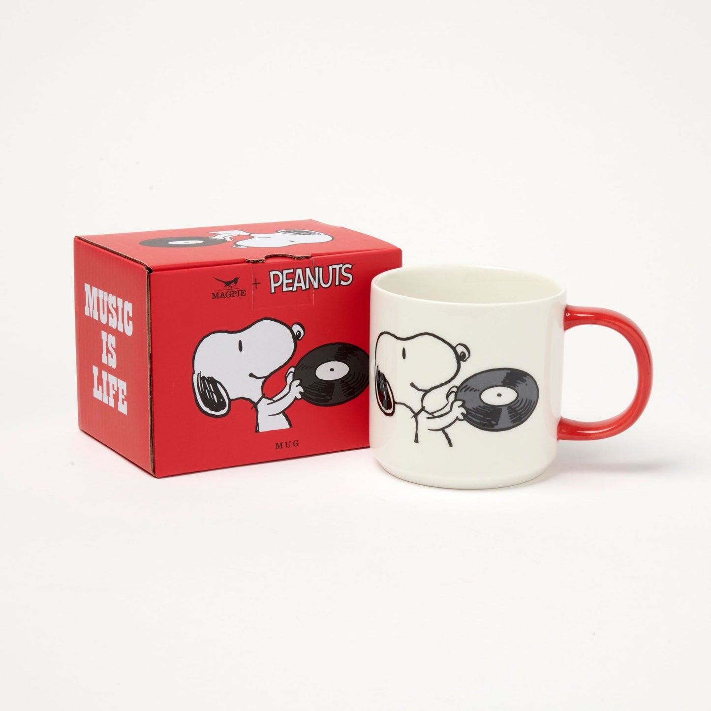 Snoopy Music is Life Vinyl - Mug