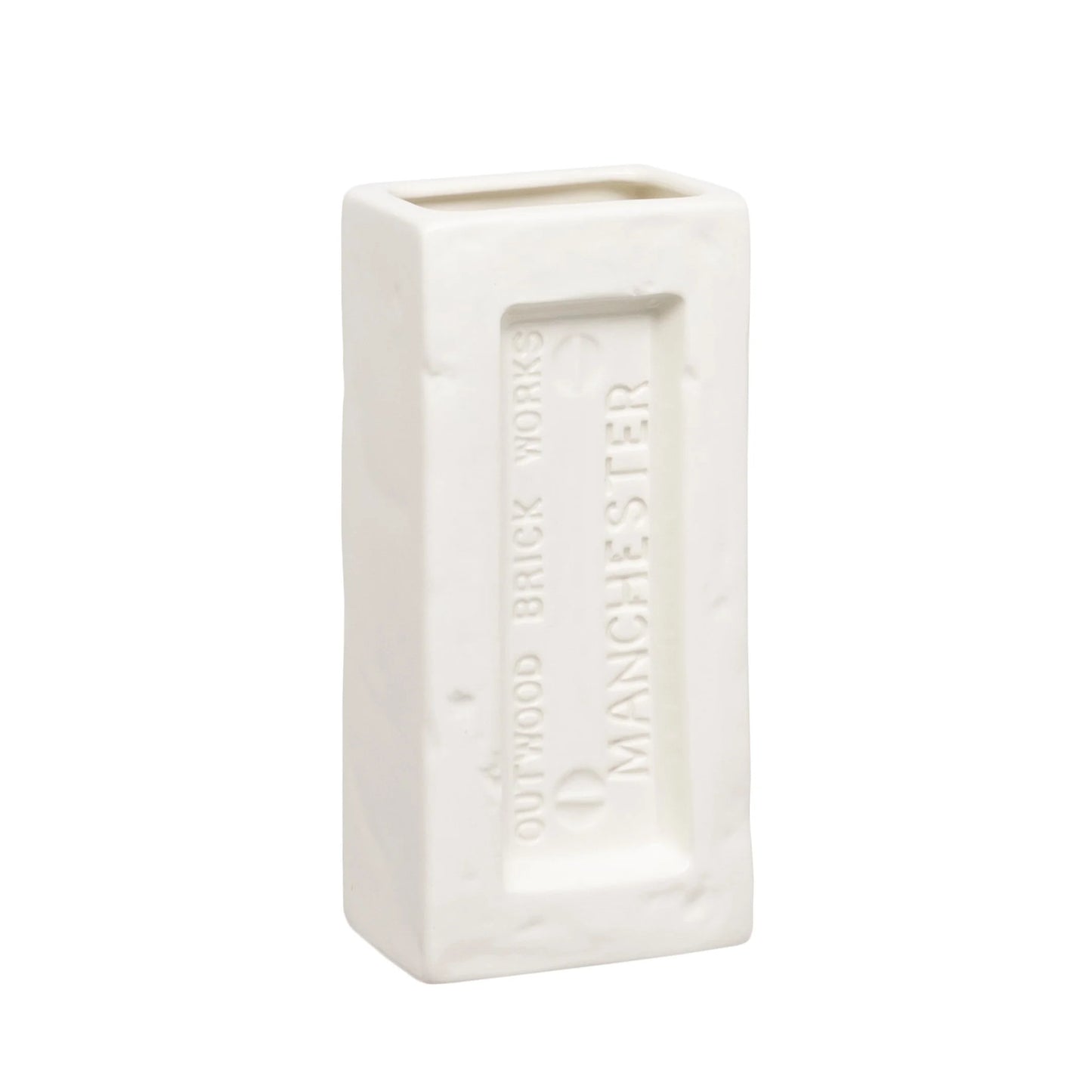 Manchester Brick Vase - White